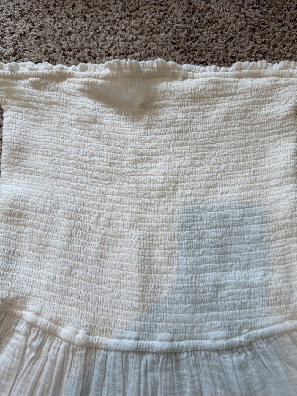 Hollister White Strapless Swim Coverup Dress - Picture 4 of 6